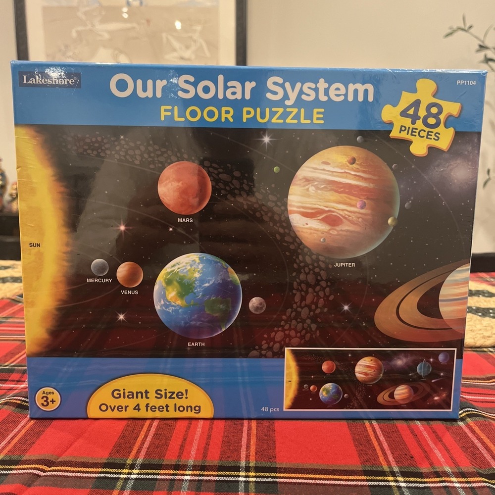 Our Solar System Floor Puzzle 48 Large Pieces 4 Feet Long New & Sealed